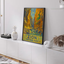 Zion Utah Travel Print Wall Art, Zion National Park Travel Poster, National Parks Traveler Gift, Utah Travel Poster, National Park Print