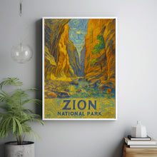 Zion Utah Travel Print Wall Art, Zion National Park Travel Poster, National Parks Traveler Gift, Utah Travel Poster, National Park Print