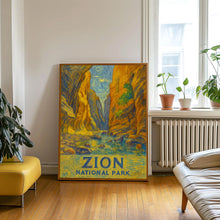 Zion Utah Travel Print Wall Art, Zion National Park Travel Poster, National Parks Traveler Gift, Utah Travel Poster, National Park Print